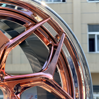 Jantes de luxe forgées sur mesure à déport profond 18 19 20 pouces 5x114.3 Or rose poli pour M3 M4 M5 M8 C63 E63 S63 RS6 RS7