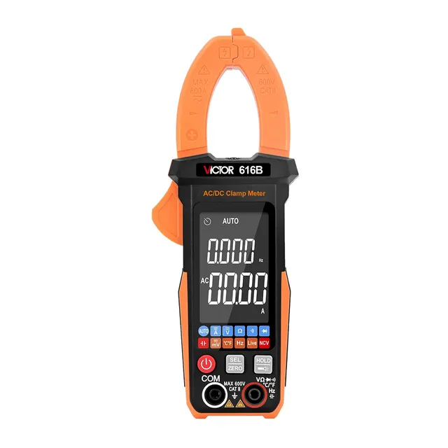 Victor RuoShui 616A 616B Large Screen Reverse Display 600A 5999 Counts Auto Range Digital AC DC Clamp Meter