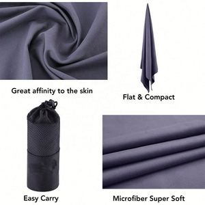 Toalla Deportiva de Microfibra al por Mayor, Absorbe el Sudor, Color Brillante, Acepta Logotipo Personalizado, para Gimnasio, Ejercicio al Aire Libre - Product Image 6