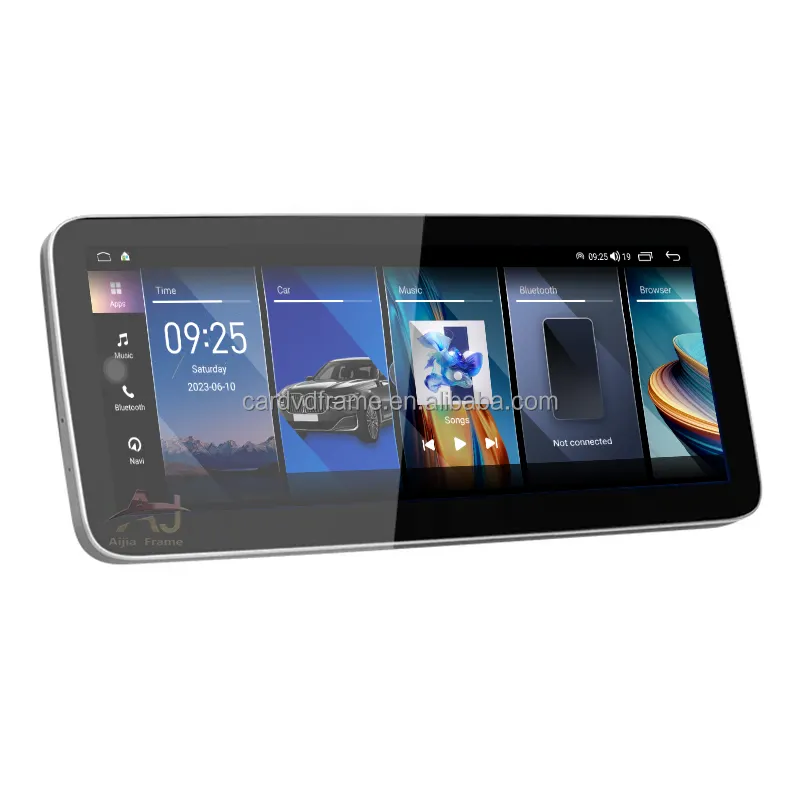 راديو عالمي ستيريو سيارة 8 Core 4 + 64GB Android 12 مشغل سيارة Android Auto GPS Navigator WIFI 4G FM RDS DSP BT IPS شاشة