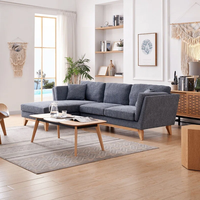 Grauer Stoff Schnitts ofa Wohnzimmer Weiß Grau Beste Kollektion Angepasste Große Mittlere Kleine L-Form Sofa Set Ecksofa