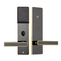 Cerradura Inteligente RFID de Acero Inoxidable Dorado Moderna y Duradera Dapiyang para Puertas de Madera, Almacenamiento en la Nube de Software, Grado de Seguridad S1 Dorado, ONVIF