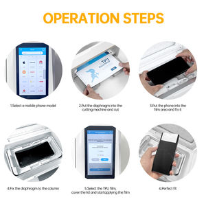 เครื่องตัดและเคลือบฟิล์มกันรอยหน้าจอโทรศัพท์มือถืออเนกประสงค์ <span class=keywords><strong>3</strong></span> in 1 แบบยืดหยุ่น ไม่จำกัดจำนวน - Product Image 3