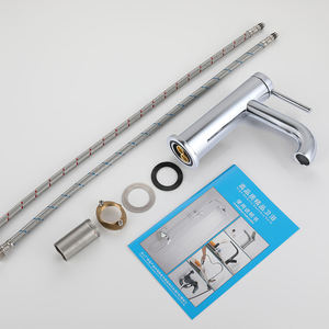 Luxury 59-1 Brass Basin Faucet Single Hole Deck Installation Chrome Bathroom Faucet Sanitary Ware - Product Image 3