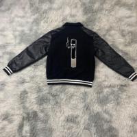 DENIMGUYS Hommes École Collage Baseball Letterman Veste Serviette Personnalisée Broderie Manches En Cuir Varsity Veste Hommes