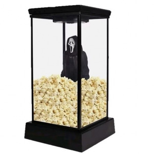 Cubo de Palomitas de Maíz Portátil con Diseño de Cara de Fantasma, Novedoso, Lindo y Divertido - Product Image 5