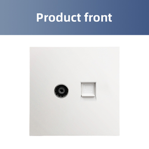 Enchufes de pared de Panel de plástico Cat5e/3/6 <span class=keywords><strong>para</strong></span> antena de satélite de TV, interfaz de datos de teléfono, enchufes elegantes universales <span class=keywords><strong>para</strong></span> el hogar - Product Image 3