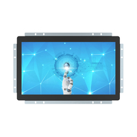 Monitor de marco abierto de red de 23,6 ", monitores lcd con pantalla táctil, monitor LCD táctil de Marco abierto LED