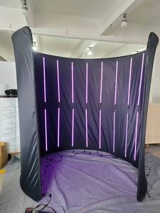 Vente directe usine : Cabine photo 360 avec enclos, toile de fond, éclairage LED RGB et caméra pour vidéo 360 - Product Image 3