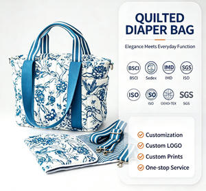 Borsa Fasciatoio Personalizzata Trapuntata in Nylon Funzionale con Materassino per il <span class=keywords><strong>Cambio</strong></span> - Product Image 1