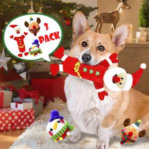 Новая серия «Рождество»: красная плюшевая игрушка-бутылка для воды из полиэстера, 15 дюймов, интерактивная, устойчивая к укусам, для собак - Product Image 6