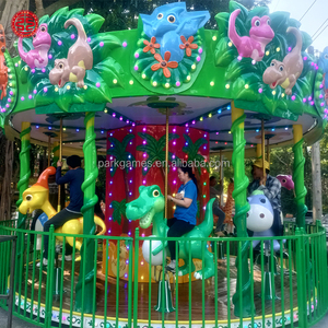 Manèges pour enfants sur le thème des dinosaures, carrousel de fête foraine, équipement d'amusement pour parcs d'attractions, fournisseur de manèges à vendre - Product Image 2