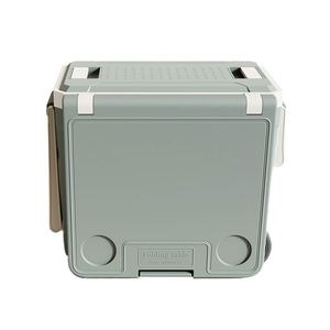 32 Liters Outdoor Camping Multifunctional <b>Portable</b> Folding <b>Table</b> and Chair Car Outdoor Camping Cooler Box - Product Image 2
