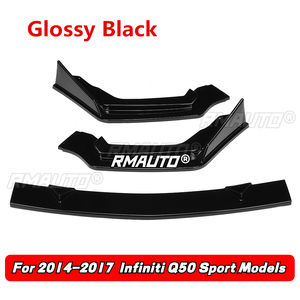 <b>For</b> Q50 <b>Car</b> Front Bumper Lip Spoiler Splitter Lip <b>Diffuser</b> Bumper Guard Apron Body Kit <b>for</b> Infiniti Q50 2014-2017 2018-2021 - Product Image 5