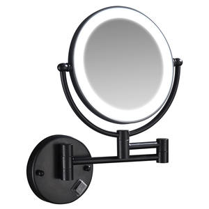 Hotel Badezimmer Wand montage Doppelseitiger LED-Kosmetik spiegel Punch-Free Retract able Beauty Light Faltbarer Einzieh spiegel - Product Image 3