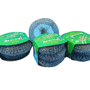 Lot de 3 boules de nettoyage en laine d'acier pour la vaisselle, le récurage des casseroles et l'élimination de la graisse et de la saleté. Vente en gros. - Product Image 4