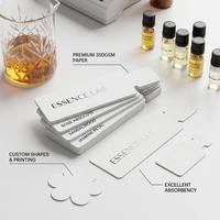 Tiras de Papel Holográfico Iridiscente para Pruebas de Perfume, Forma Personalizada, Papel Absorbente para Muestras de Fragancias de Marca