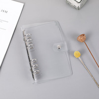 Couvercle de reliure à anneaux Transparent fermeture dossier à feuilles mobiles Transparent PVC souple pour ordinateur portable promotion de toute couleur