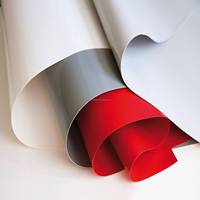 Bâche en toile PVC enduite 900 g/m² 26,5 oz, robuste et imperméable, pour rideau latéral de camion, membrane de tente, bateau