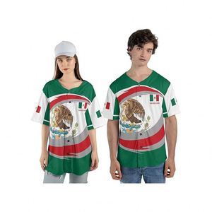 Factory New Design Fashion High End Sports Trend Botton Breathable Quick Dry Baseball Jersey - Product Image 6