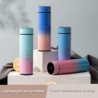 Flacon Thermos en acier inoxydable avec affichage intelligent de la température, tasse thermique de voyage, bouteille avec filtre à eau et passoire à thé pour café