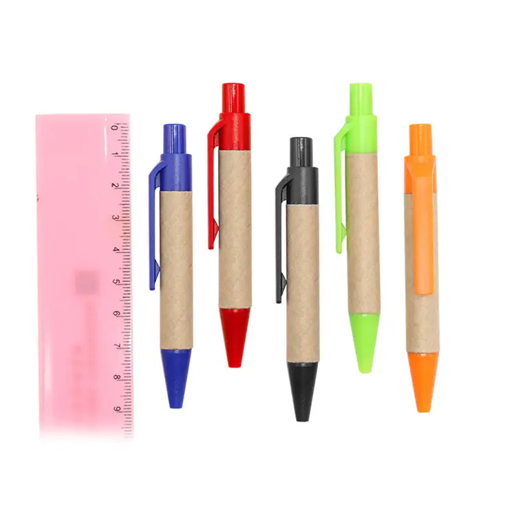 Pode caneta mini papel ecológico caneta promocional caneta única