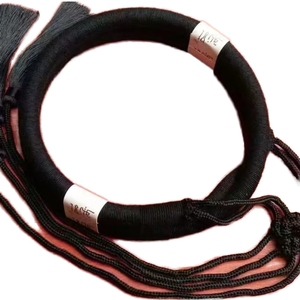Serre-tête traditionnel arabe pour filles, en laine faite à la main, couleur noire, pour toutes les saisons, expédition immédiate - Product Image 1