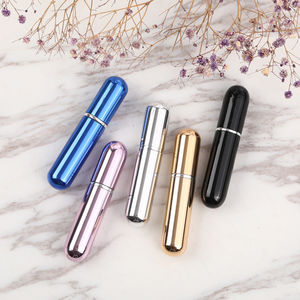 ขวดน้ำหอมอะลูมิเนียมเปล่าขนาด 5 มล. พร้อมหลอดแก้วแบบเกลียวด้านใน ขวดสเปรย์โลหะแบบเติมได้ - Product Image 4