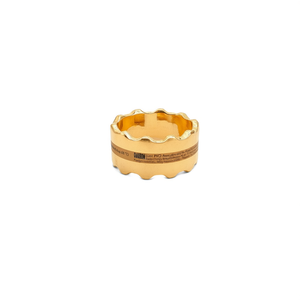 แหวนแฟชั่น สแตนเลสสตีล 316L ชุบทอง PVD ทนทาน เป็นมิตรต่อสิ่งแวดล้อม - Product Image 2