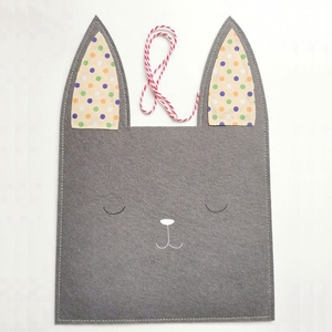 Easter Bunny <strong>Egg</strong> Bag Felt Easter Candy Bag Felt <strong>Egg</strong> Easter <strong>Decoration</strong> for Baby Party Supplies - Product Image 5