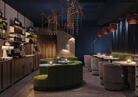 Mobilier de restaurant personnalisé, moderne, léger, luxueux, ensemble de meubles de salle à manger, canapé, meuble de restaurant