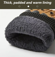Gants d'hiver chauds en polaire épais pour l'extérieur, compatibles écran tactile, en nylon microfibre verte, pour course, sport et tactique