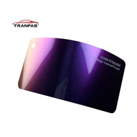 Vinilo Adhesivo para Automóviles Color Morado PET Directo de Fábrica, Película de Vinilo para Envolver la Carrocería, Autoadhesiva, de Alto Brillo, que Cambia de Color, Resistente a los Rayos UV y a los Arañazos