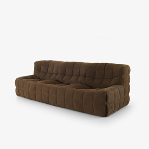 Luxury Modern Deep <b>Seating</b> Sectional Sofa Soft Fabric 3 Seater Couch for Mansion Living Room - Product Image 4