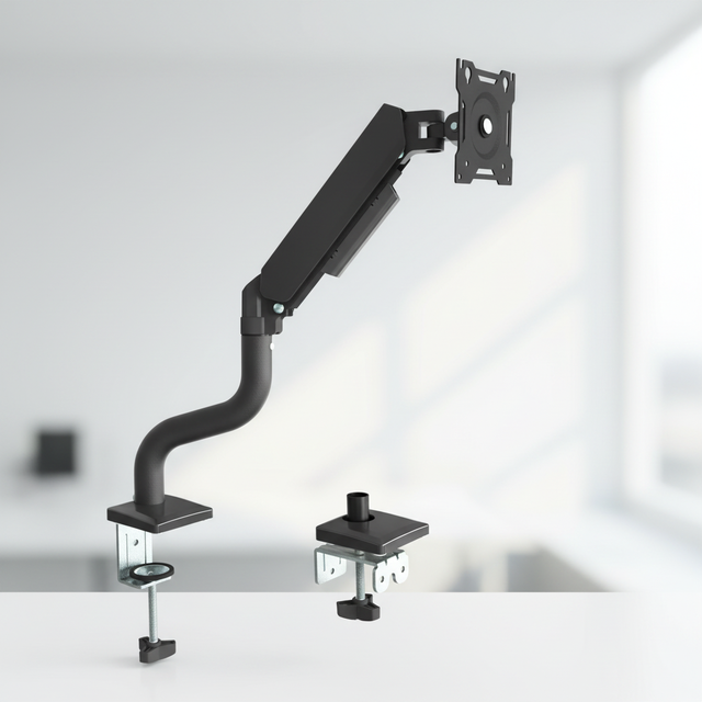 Universal Monitor Stand for 17"-32" Displays, 2-10kg Load,360° Swivel Adjustable Desk Clamp Mount for Workstation