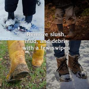 Brosse et <span class=keywords><strong>grattoir</strong></span> pour bottes, nettoyeur de chaussures robuste pour l'extérieur, pour la boue, la saleté et la <span class=keywords><strong>neige</strong></span>, nettoyeur de bottes durable pour l'extérieur - Product Image 6