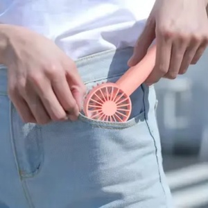 พัดลม USB ขนาดเล็กแบบชาร์จไฟได้พัดลมขนาดเล็ก1500มิลลิแอมป์ต่อชั่วโมงแบบพกพาพัดลมมือถือทรงพลัง - Product Image 3