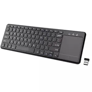 Teclado inalámbrico con panel táctil de 2,4 GHz, teclado para portátil, almohadilla de seguimiento inalámbrica para tabletas portátiles, teclado para portátil