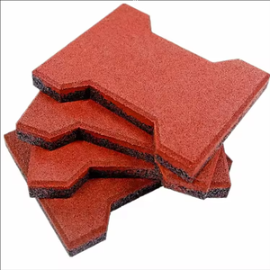 بلاط أرضيات مطاطي عالي الجودة ومتين على شكل عظمة حصان أو كلب - Product Image 4