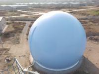 Réservoir de stockage de biogaz à double membrane GERUI GRLDSQG-100 100m, anti-âge, intégré, avec équipement de gonflage, personnalisable
