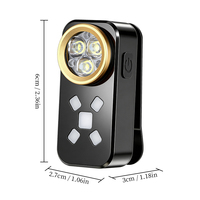 Senter LED Magnet Gantungan Kunci Portabel Multifungsi, Daya Tahan Lama, Tahan Air IPX4, Sinar Dapat Disesuaikan