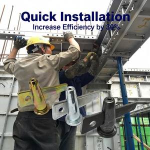 Cales murales en acier robustes avec système <span class=keywords><strong>de</strong></span> verrouillage pour coffrage en béton, finition galvanisée à chaud - Product Image 3