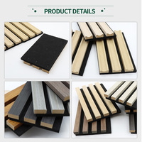 Panneaux acoustiques 3D naturels économiques en MDF, ignifuges, flexibles et insonorisants pour hôtels