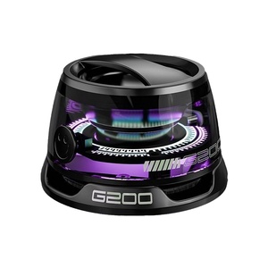 Haut-parleur portable G200 avec lumière LED RGB, audio sans fil pleine gamme, pour fêtes, corps en plastique, commande par boutons - Product Image 1