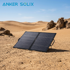 Panneau solaire Anker Solix PS100 100W avec support robuste à 4 positions, angle réglable, IP68, compatible UKCA, pour caravane - Product Image 1
