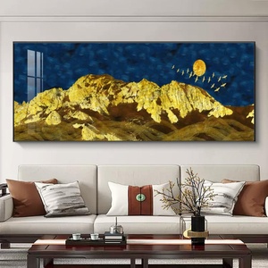 Decoración de Hogar de Lujo, Pintura de Porcelana de Cristal de Alta Definición, Decoración del Hogar, Pintura LED Abstracta, Murales de Paisajes - Product Image 2