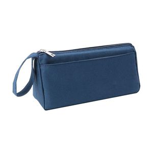 Wholesale Custom Simple Students Zipper Pen Case <b>Macaron</b> Color Stationery Storage Bag Large Capacity Double Layer Pen Bag - Product Image 2