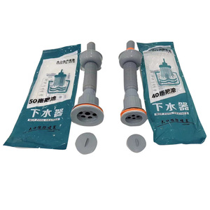 Desagüe de fregadero abatible de compresión gris 40/50 para fregadero de limpieza - Product Image 3