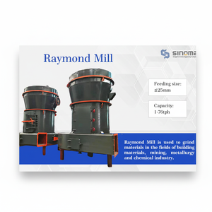Moulin Raymond à économie d'énergie à haut rendement pour le gypse et le charbon de carbonate de calcium - Product Image 1