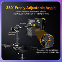 Support universel industriel I2C à rotation 360° avec pince métallique réglable pour multimètre C09 et outils de réparation de téléphone